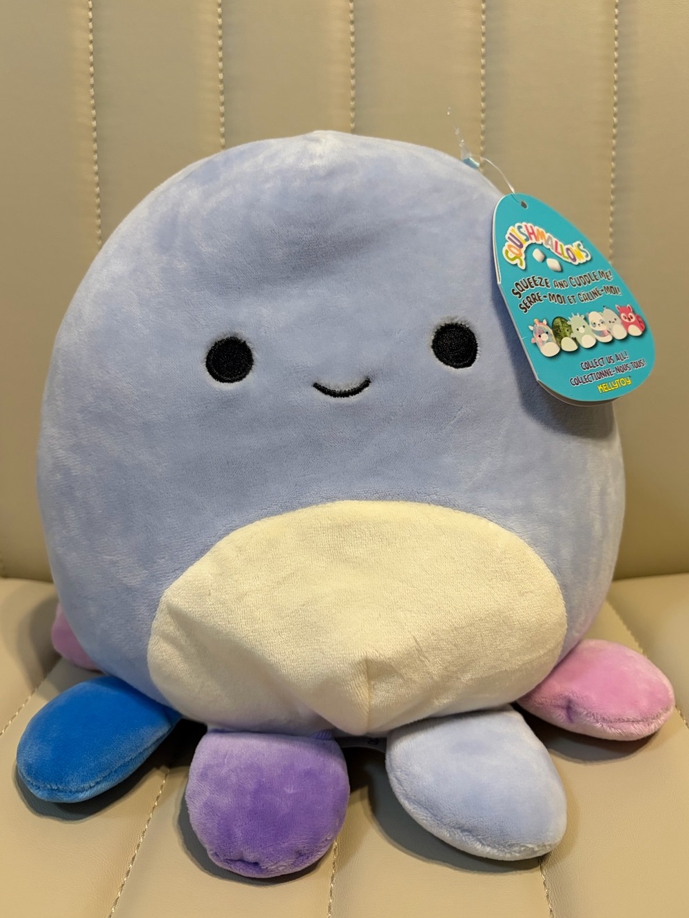 10 Inch Squishmallow Violet Octopus Multi-Colored Legs NWT
